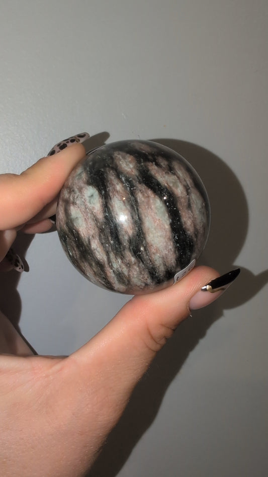 Green&pink mica sphere ✨ B