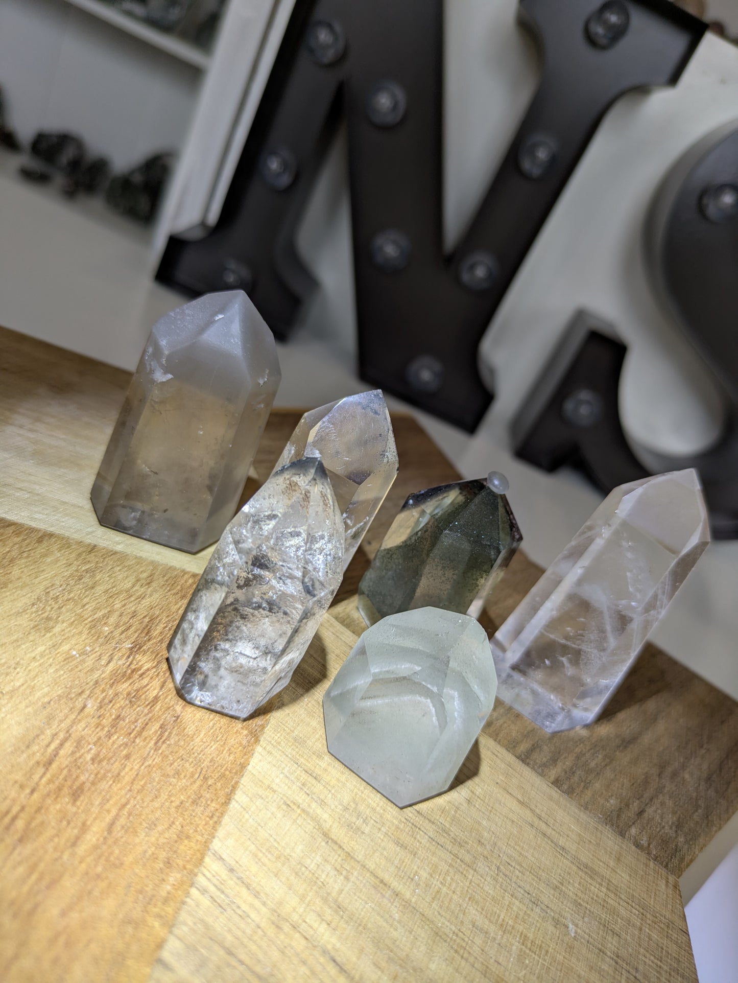 Garden quartz towers