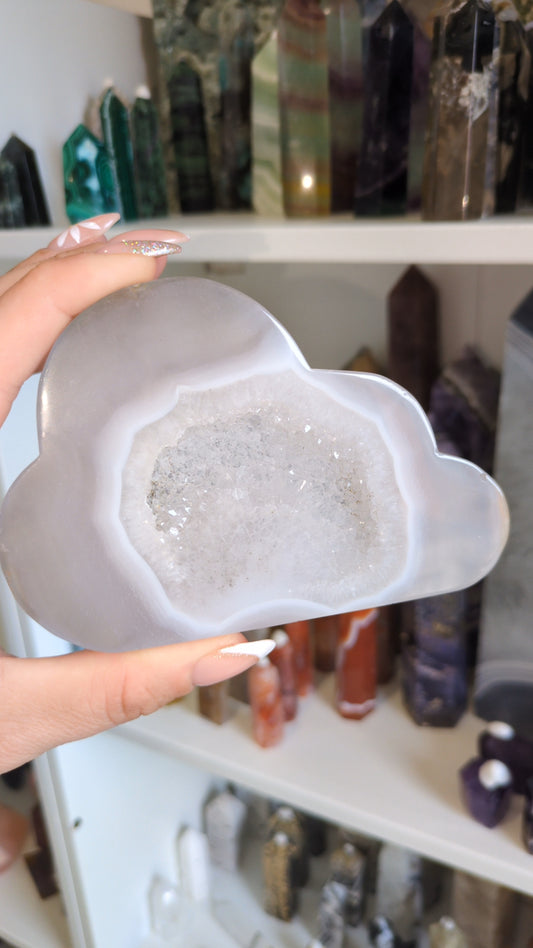 Large druzy agate cloud ☁️