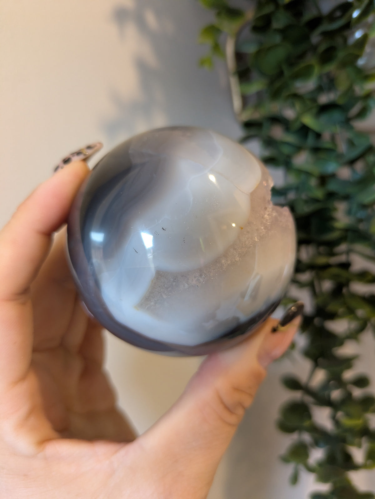 Druzy agate sphere ✨ D