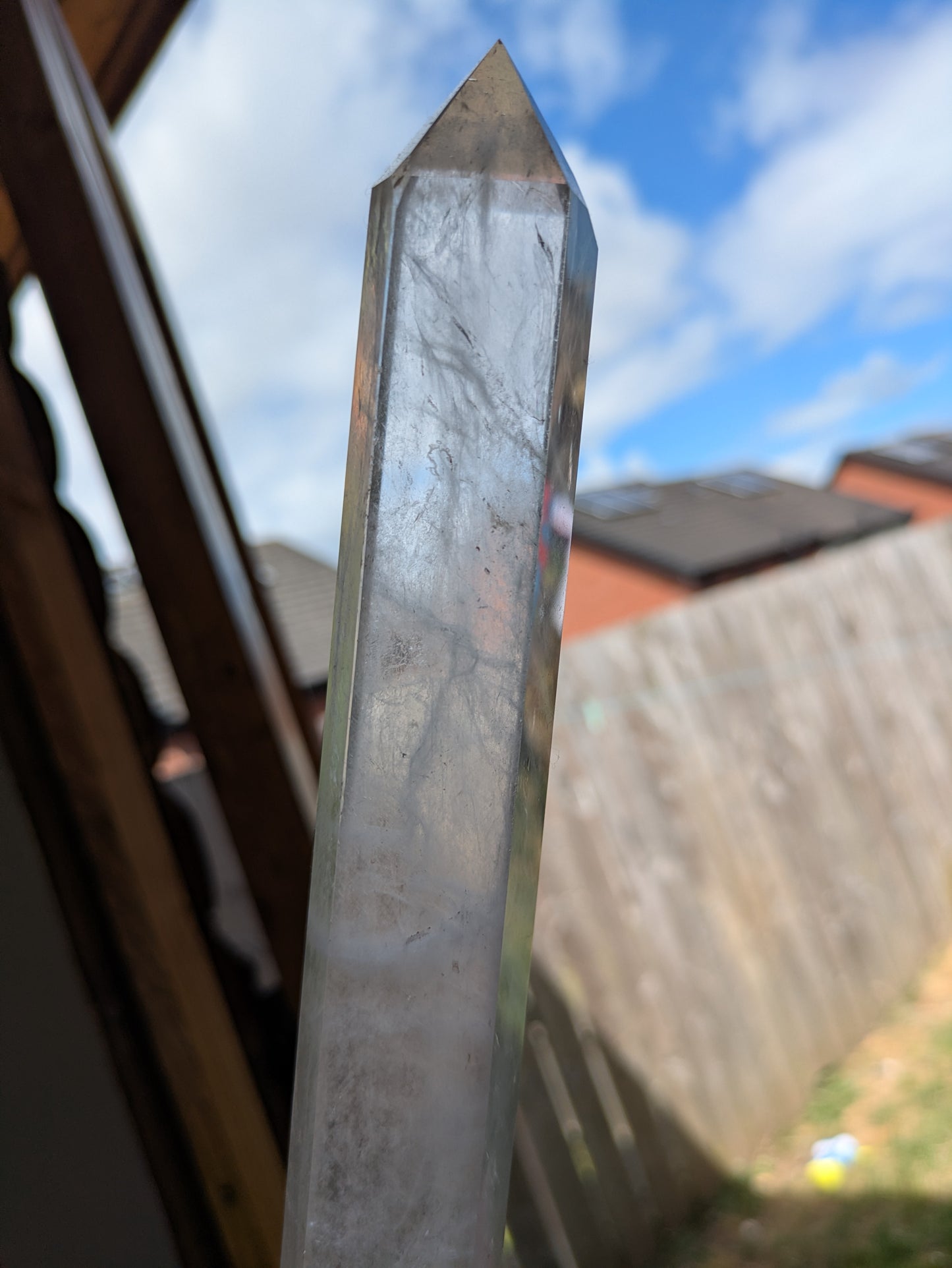 XXL Tall clear quartz tower ✨