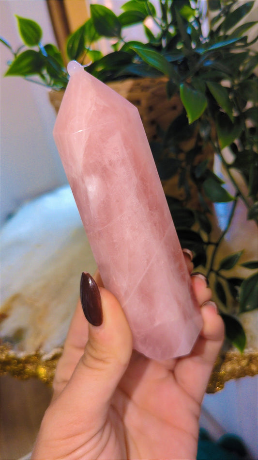Dark rose quartz tower A ✨