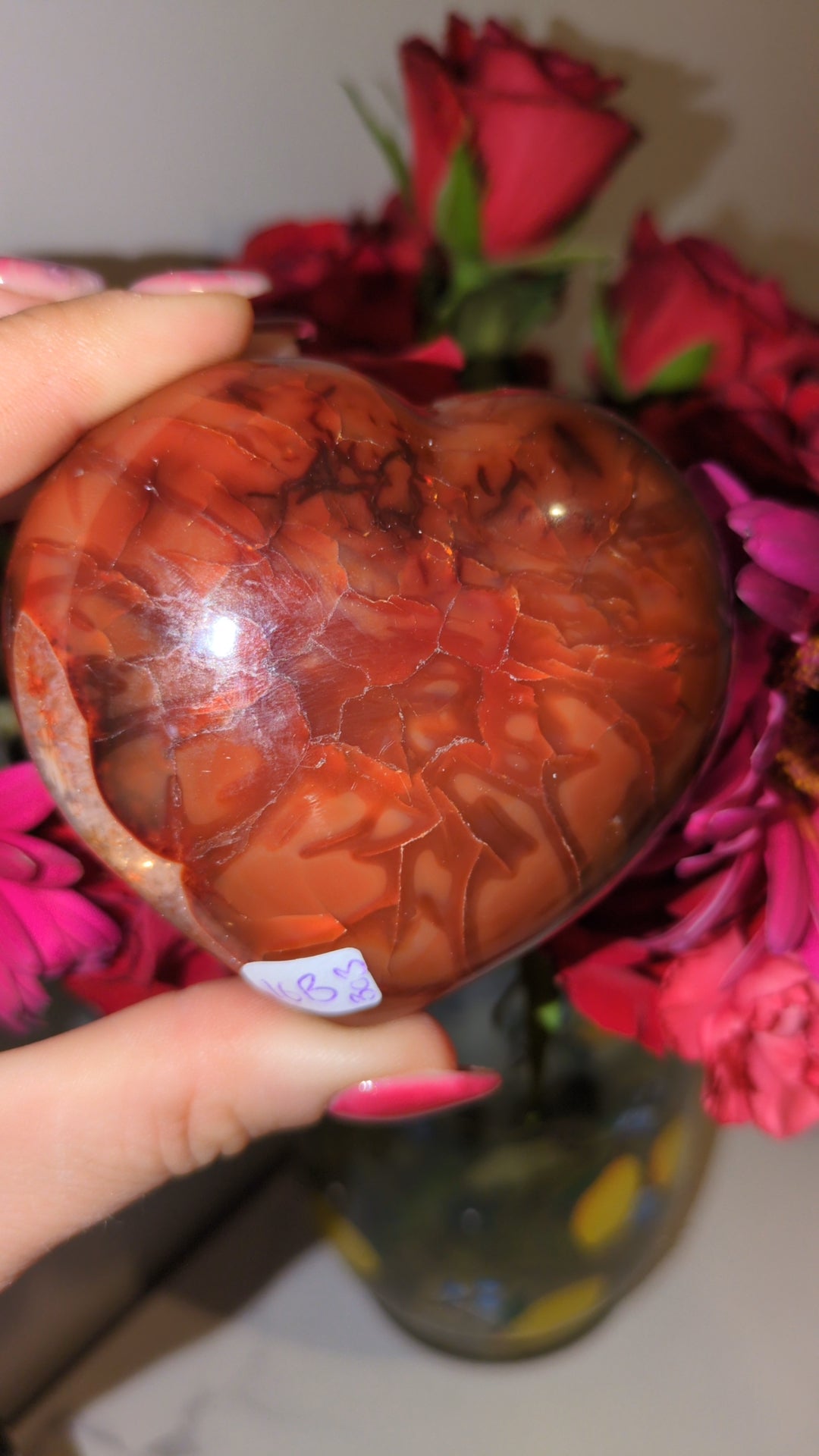 Carnelian heart ❤️ B