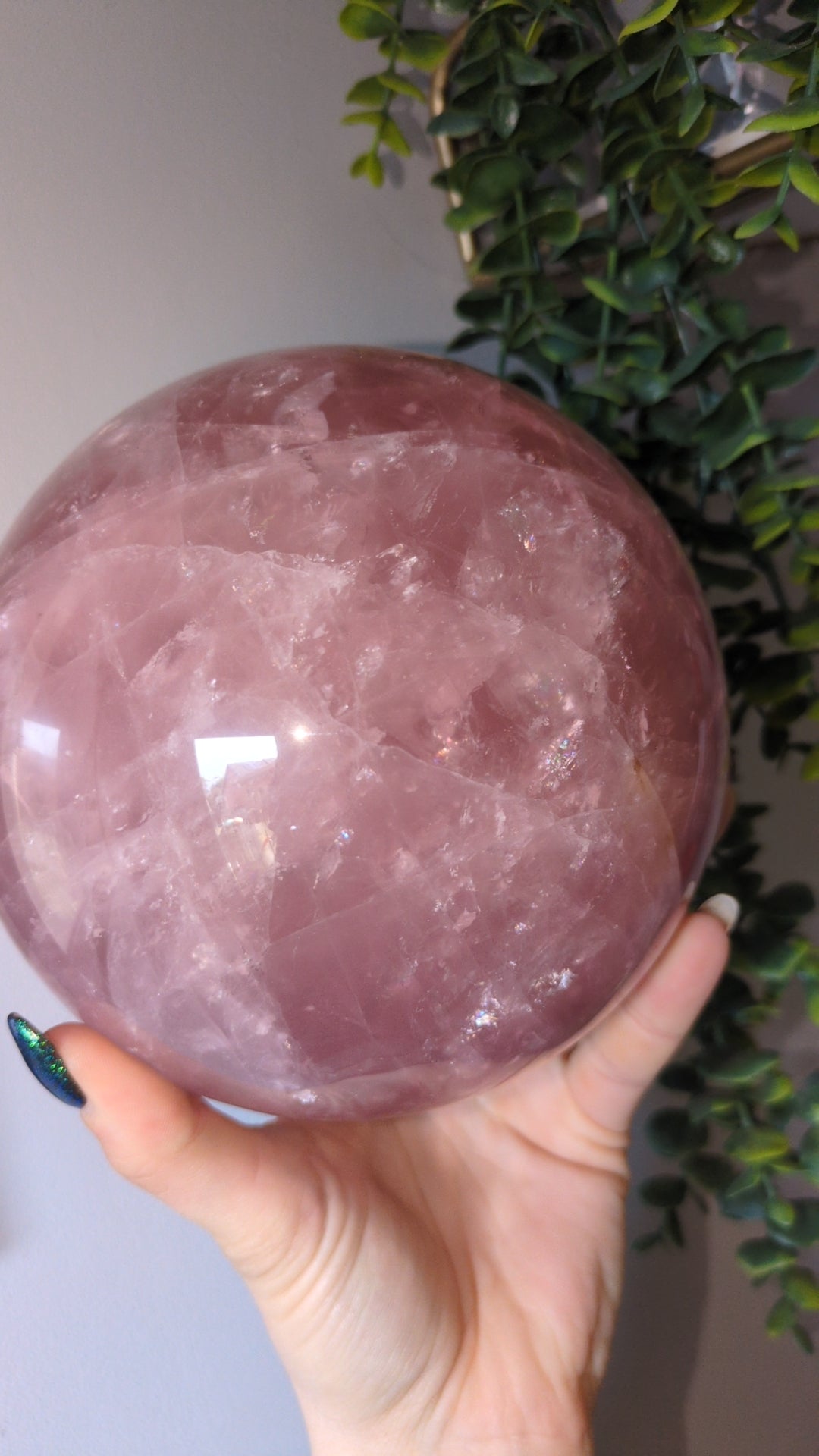 XXL Dark rose quartz sphere ✨