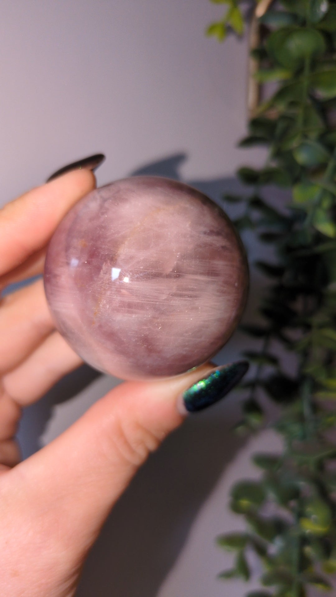 Lavender rose quartz sphere ✨