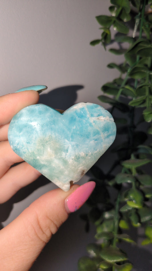 Blue Aragonite heart 💙