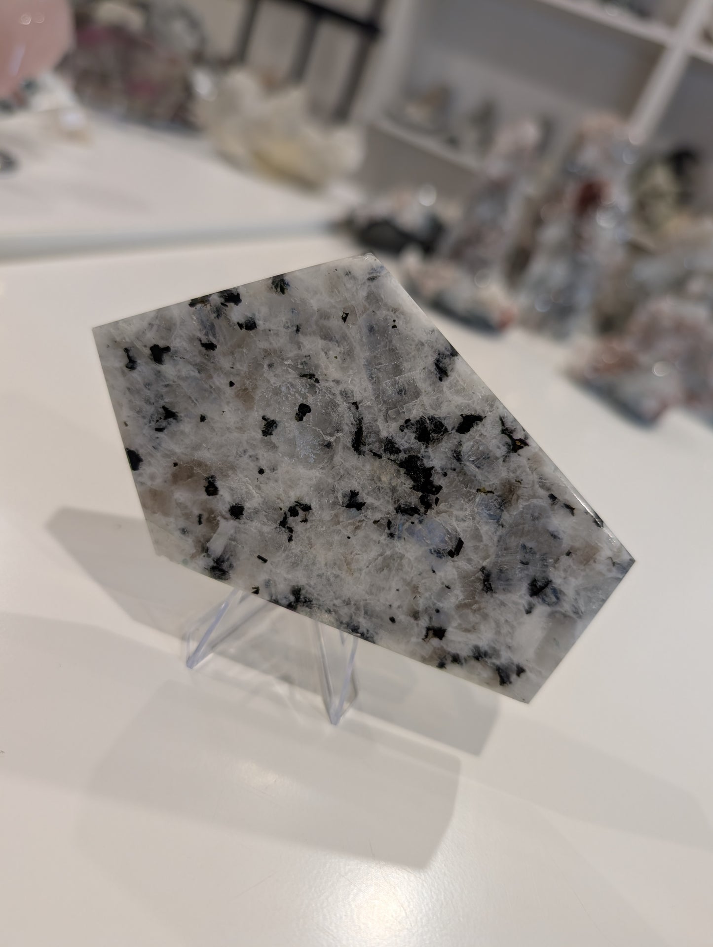 Rainbow moonstone slab (26A)