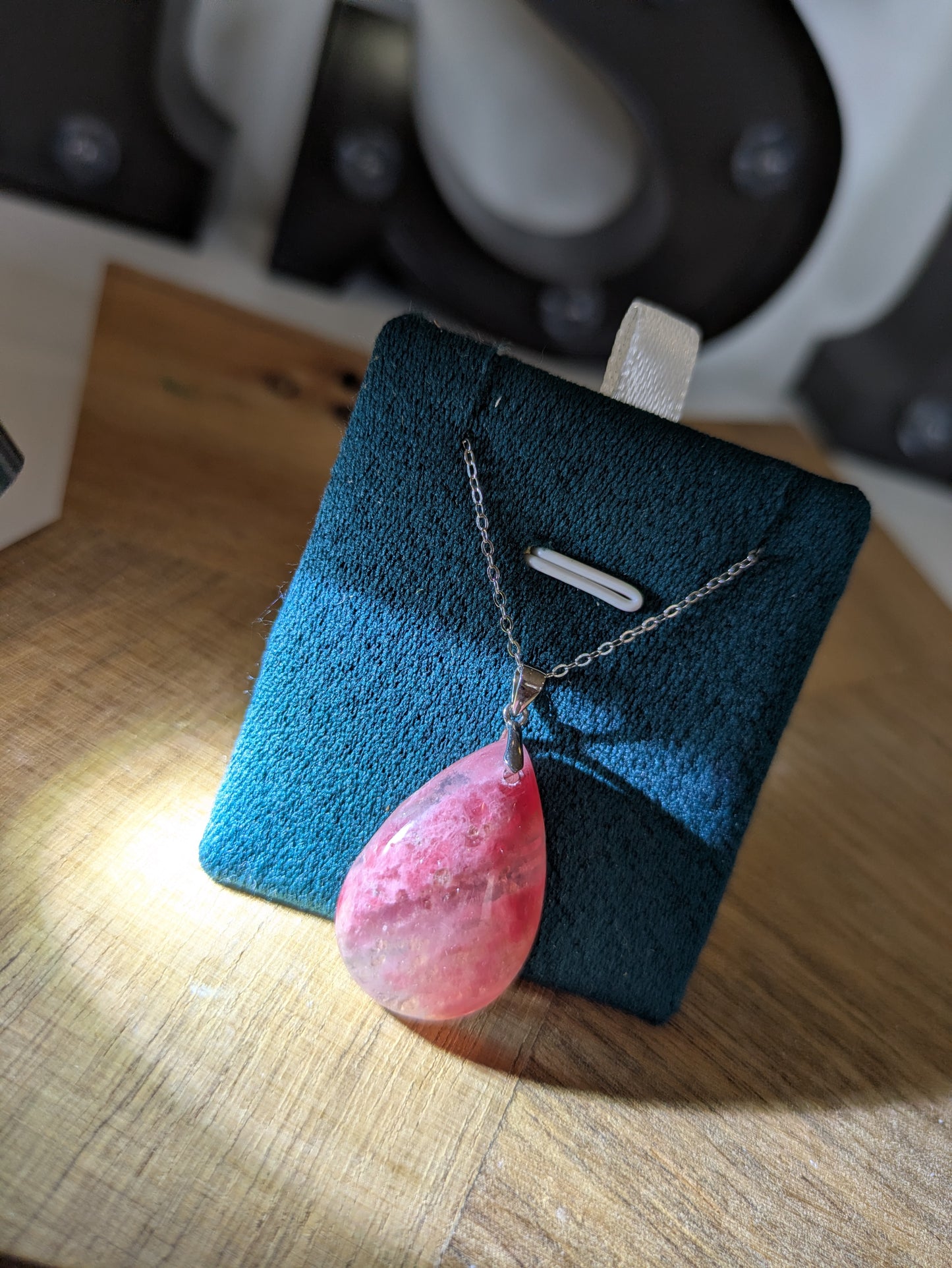 Icy rhodonite necklace ✨