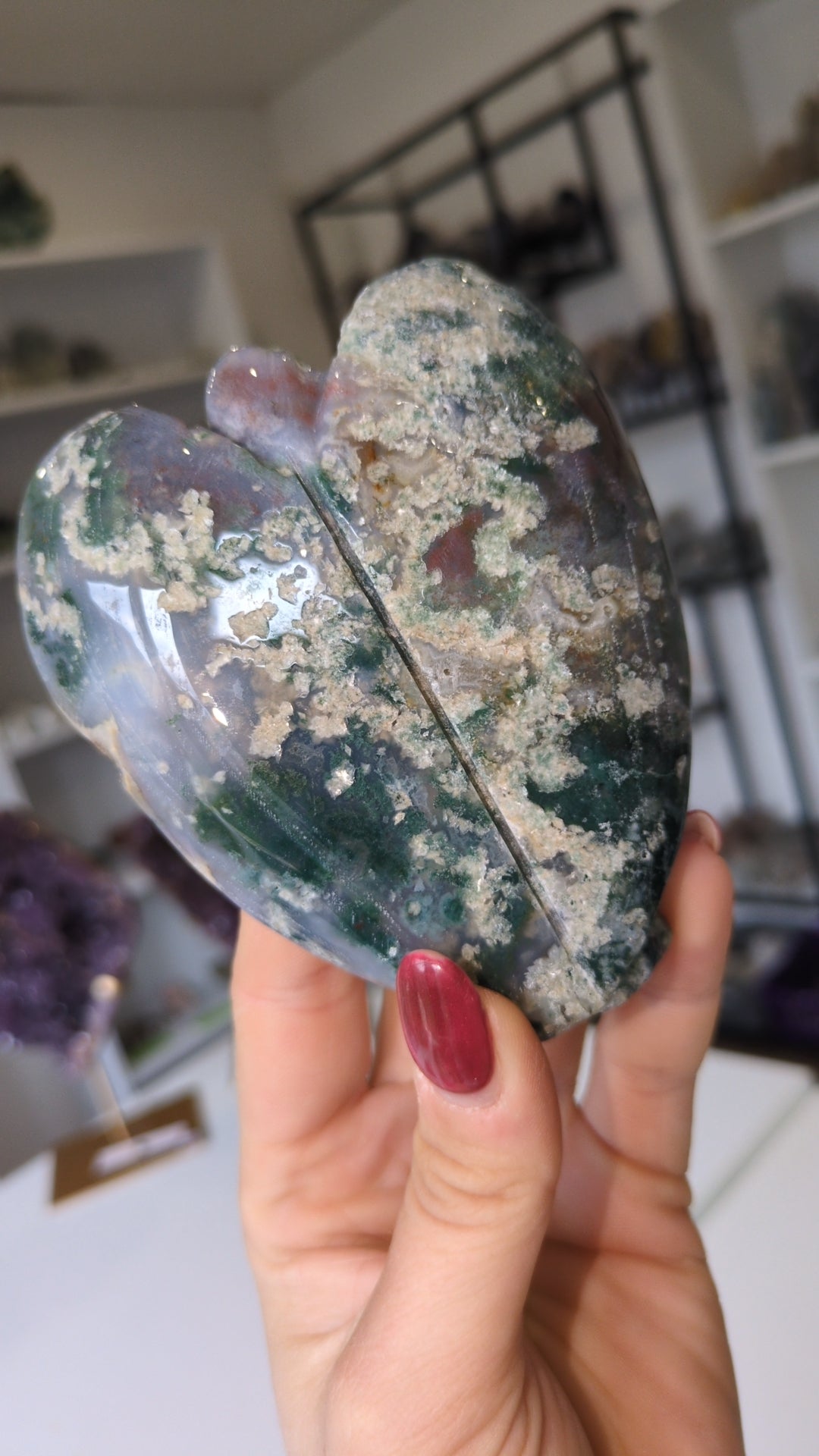 Moss agate / Jasper angel ✨
