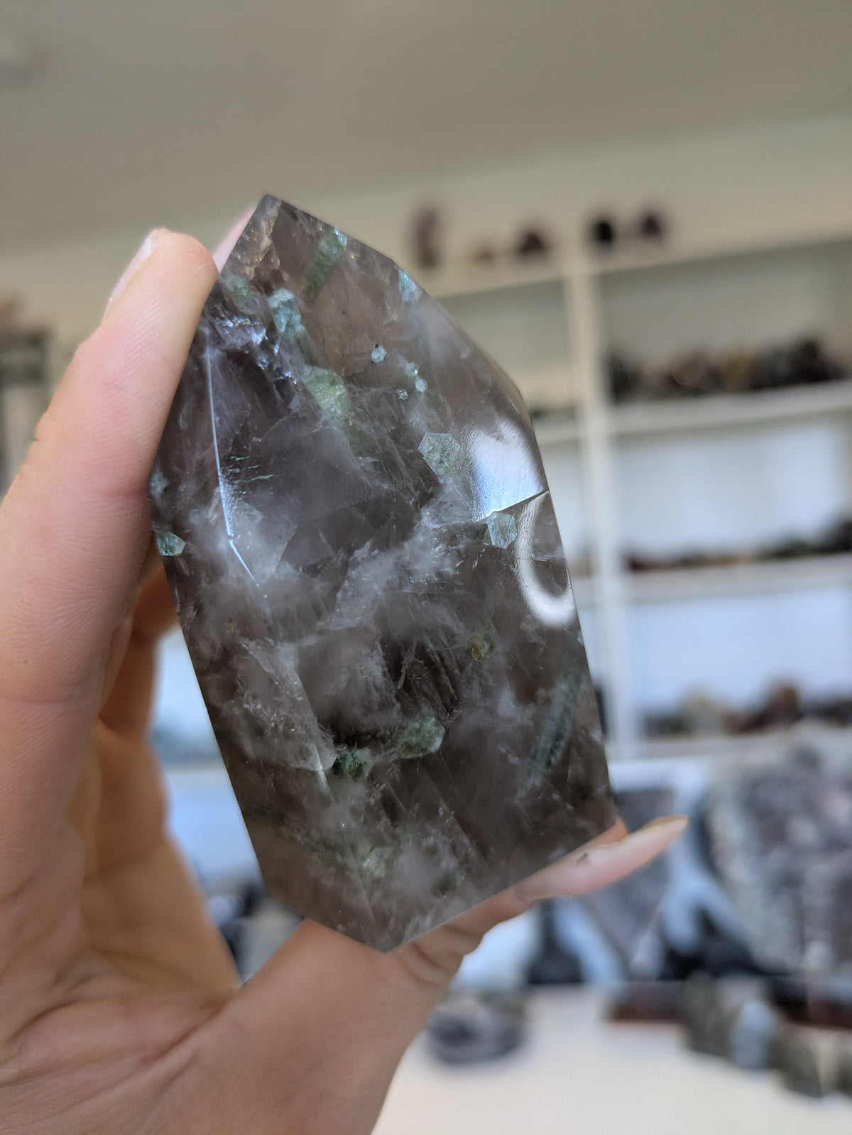 Smokey&green tourmaline tower ✨ A