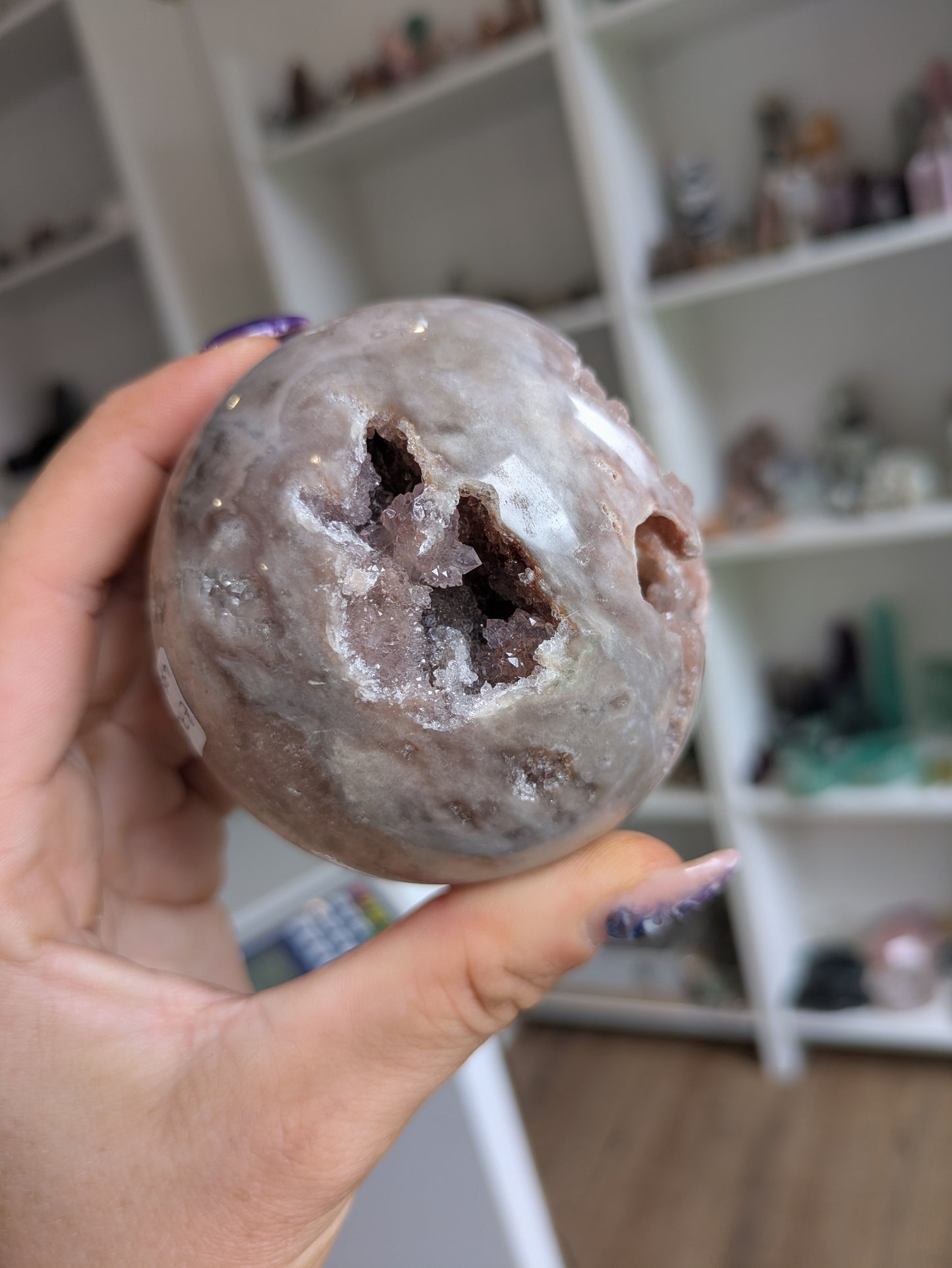 Druzy pink amethyst sphere ✨ B