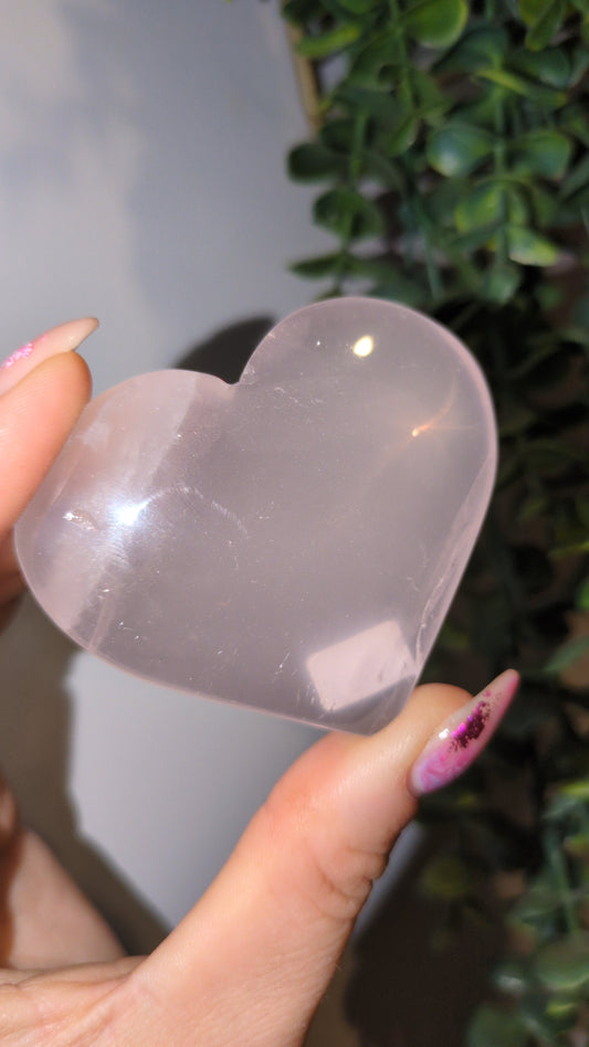Rose quartz heart B 🩷