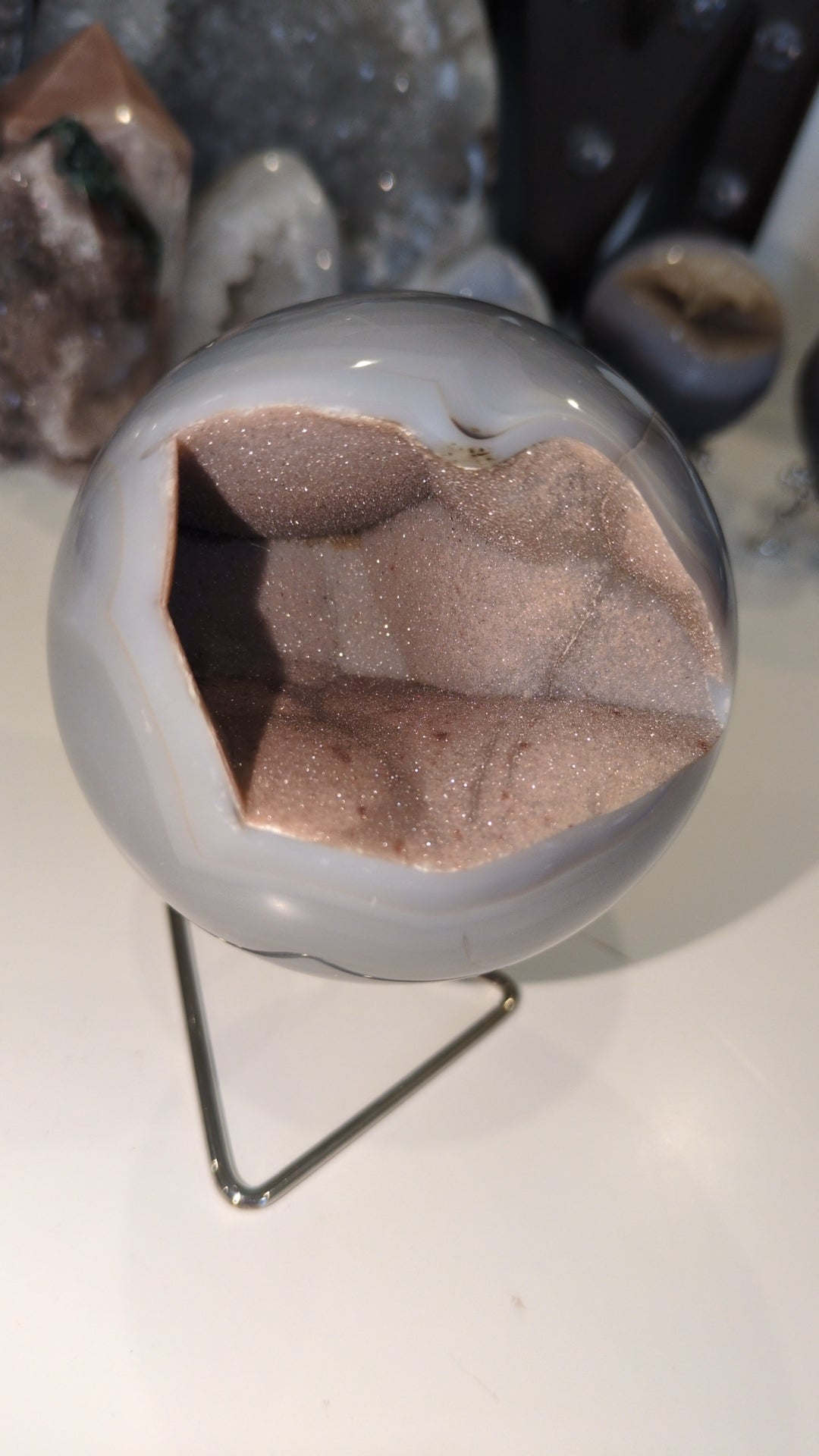 Druzy agate sphere ✨ A