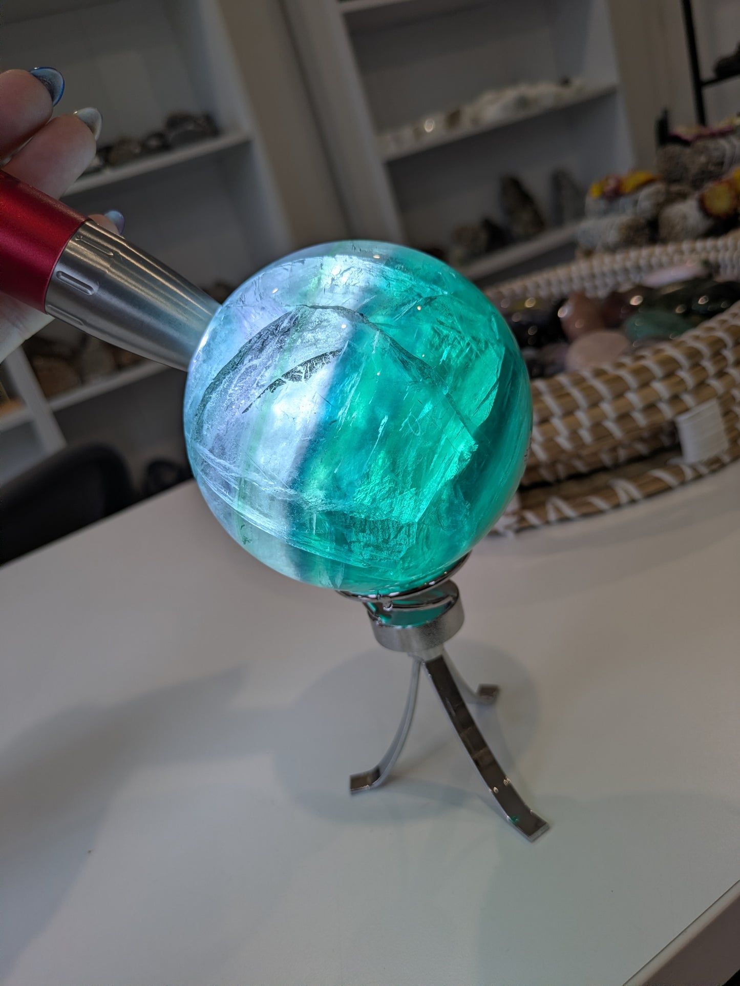 New large flourite sphere ✨