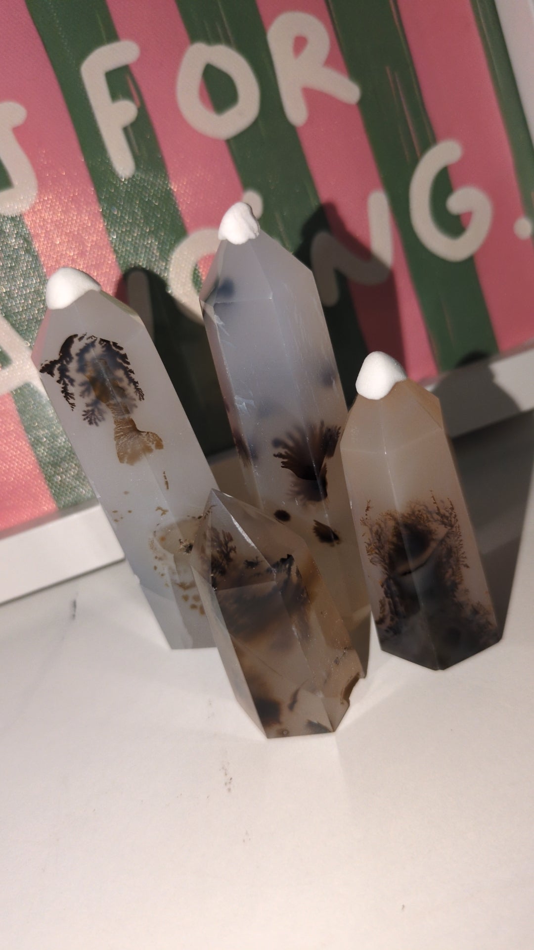 Dentrite agate towers ✨