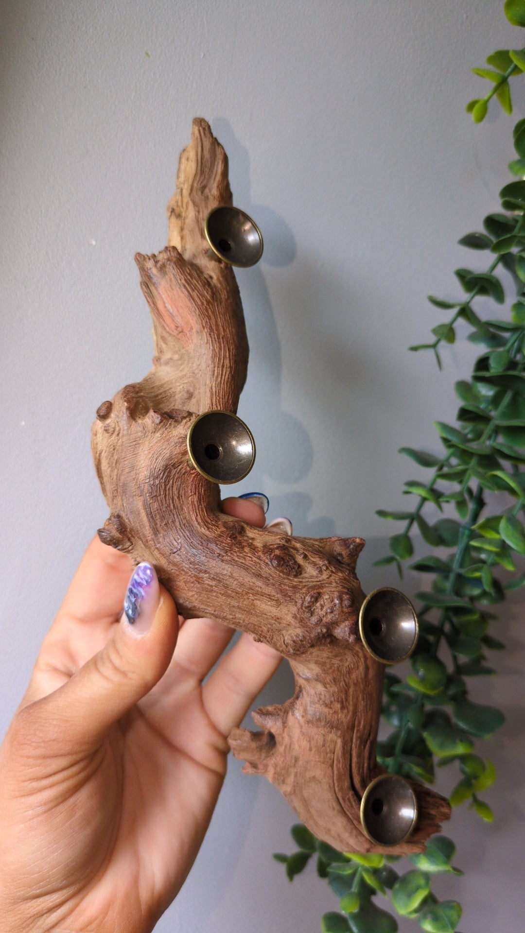 Four sphere holder - driftwood ✨