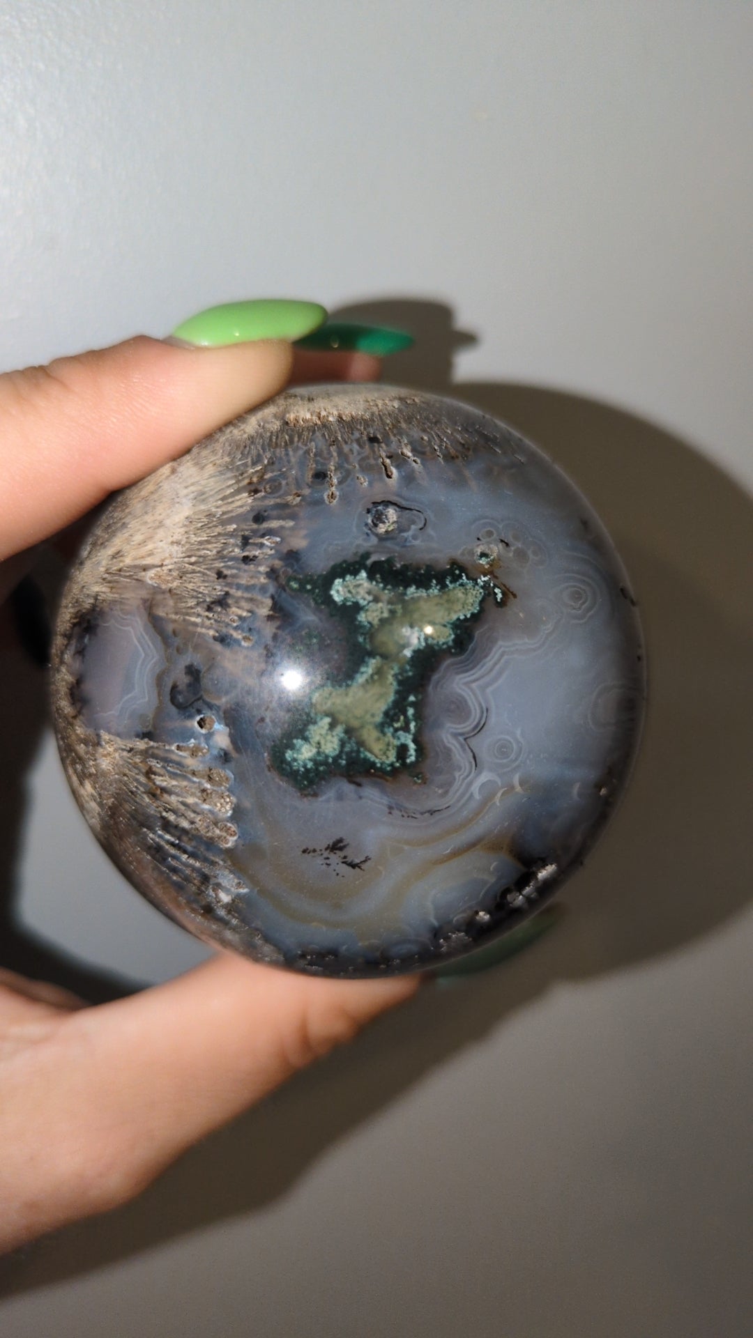 Sagenite agate sphere ✨ A