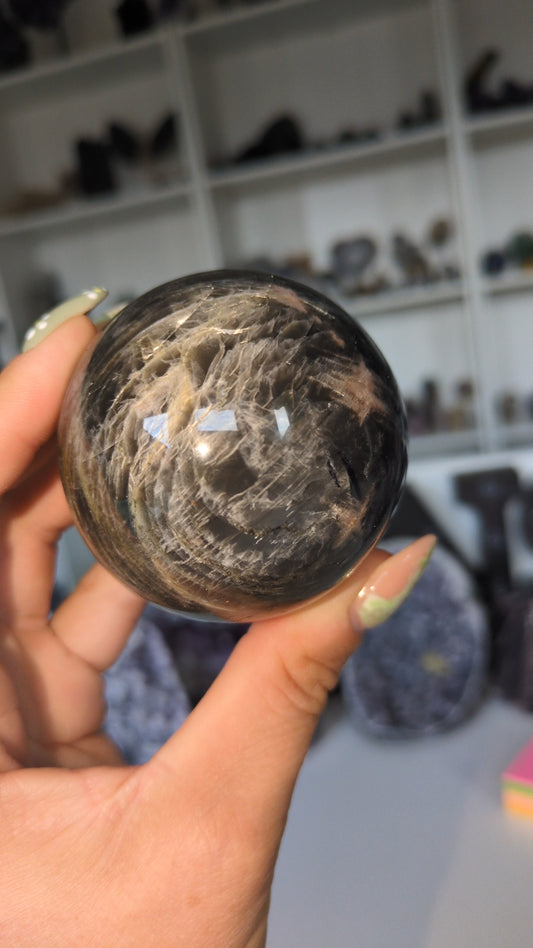 Black moonstone sphere ✨