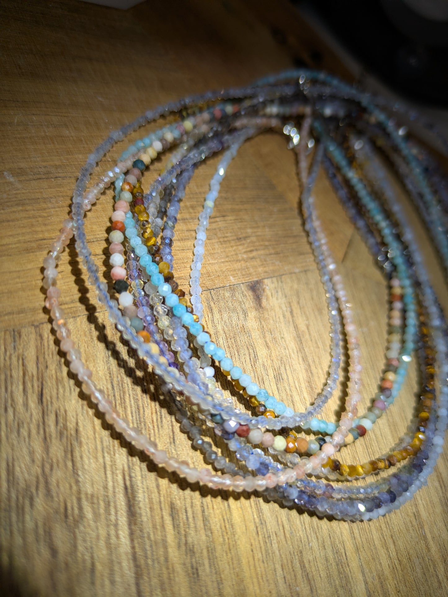 Faceted necklaces ✨
