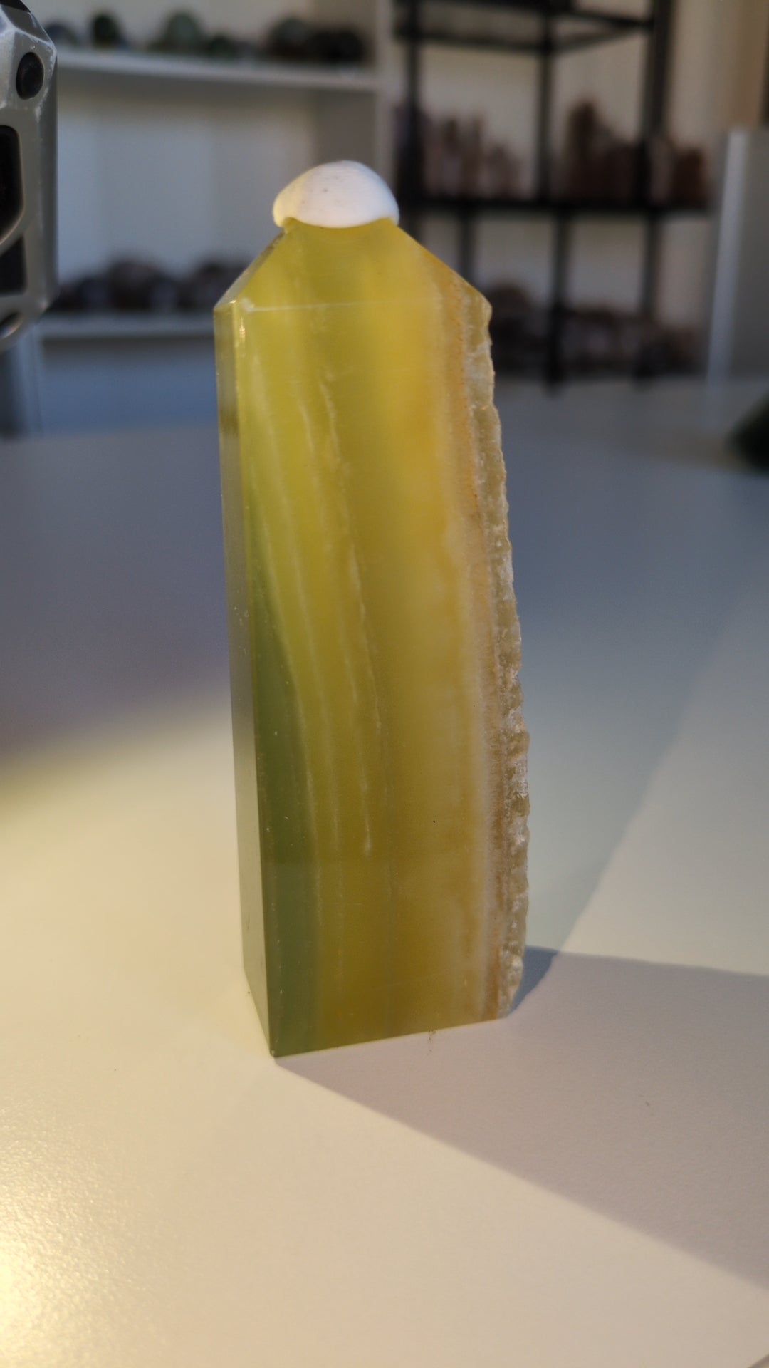 Lemon and lime flourite tower B