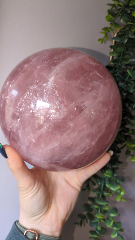 XXL Dark rose quartz sphere ✨