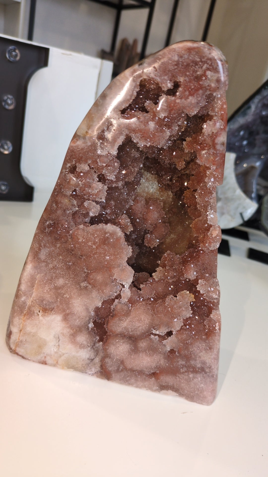 Pink amethyst statement piece ✨