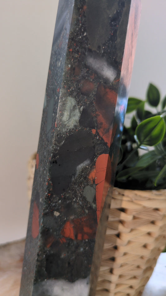 Large African bloodstone tower ✨