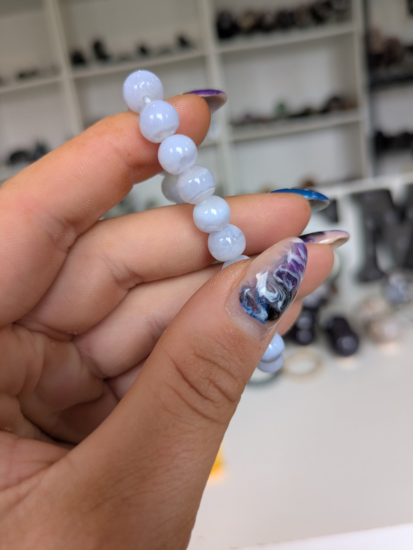 Blue lace agate bracelet ✨