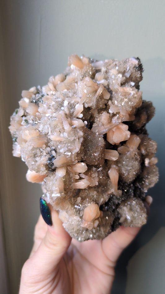 New Stilbite & calcite specimen ✨ B