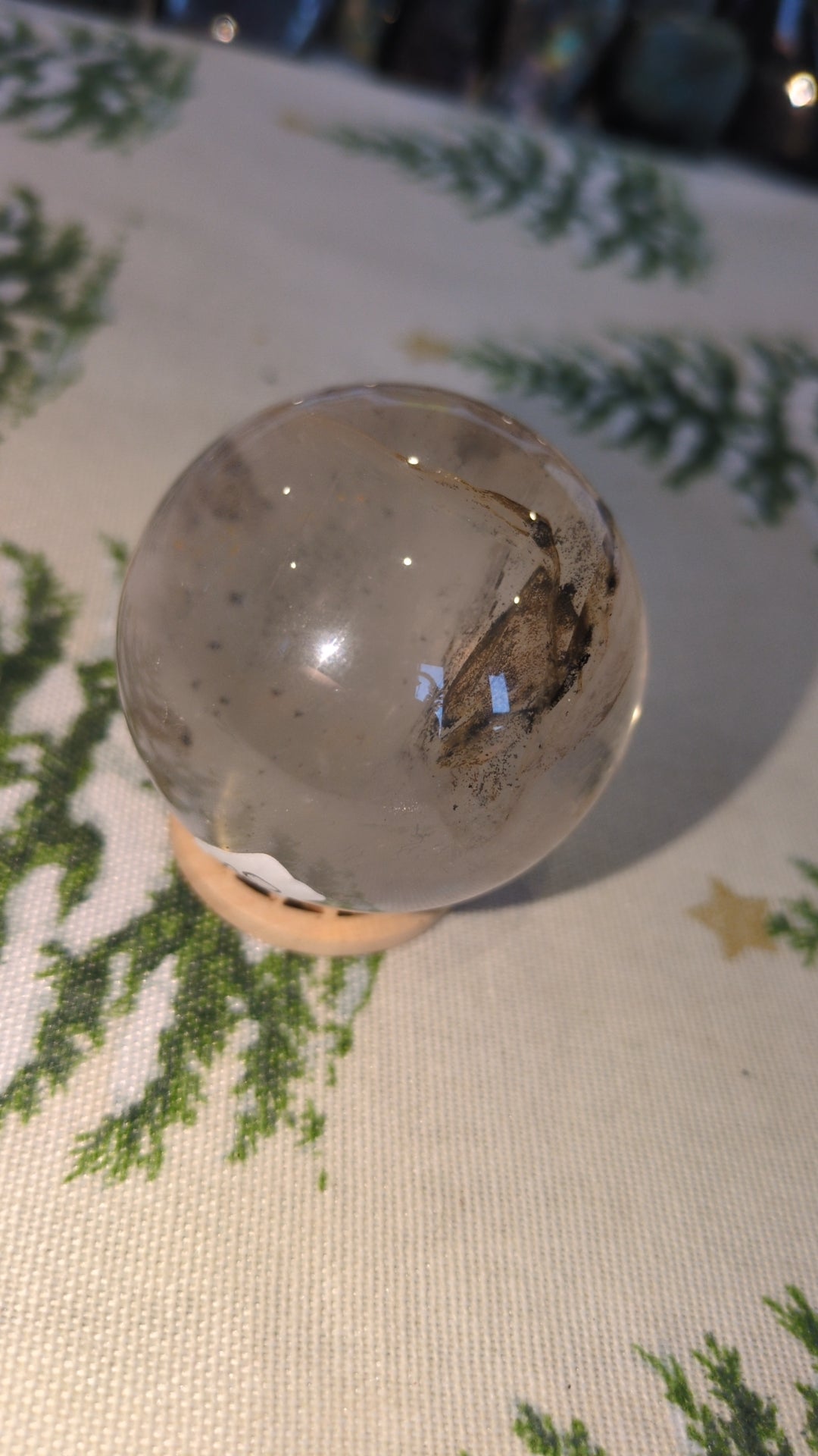 Rose quartz with golden healer sphere ✨