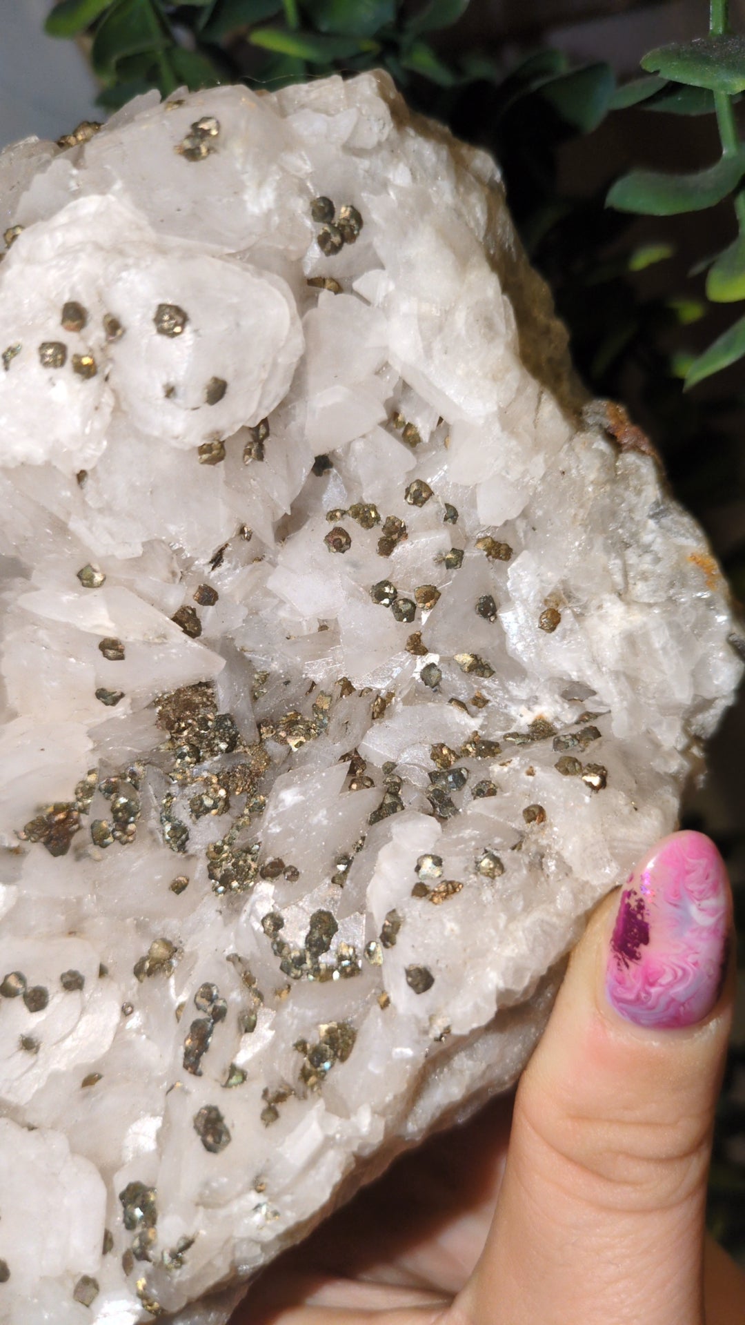 Large calcite& pyrite specimen ✨
