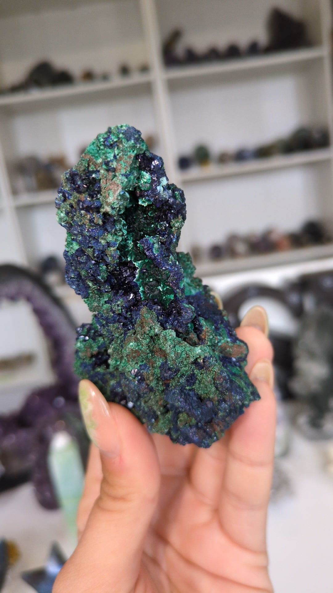 High grade azurite with velvet Malachite ✨