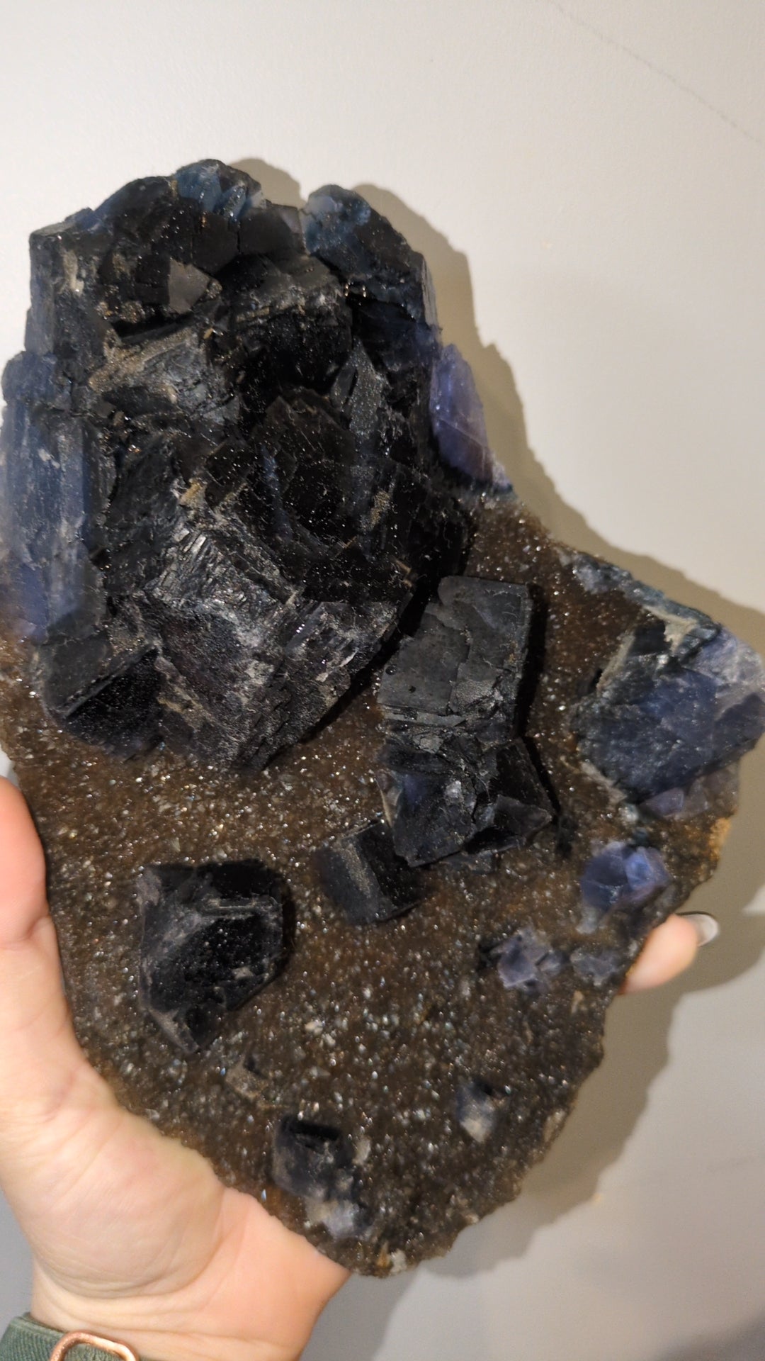 Blue flourite on smokey ✨
