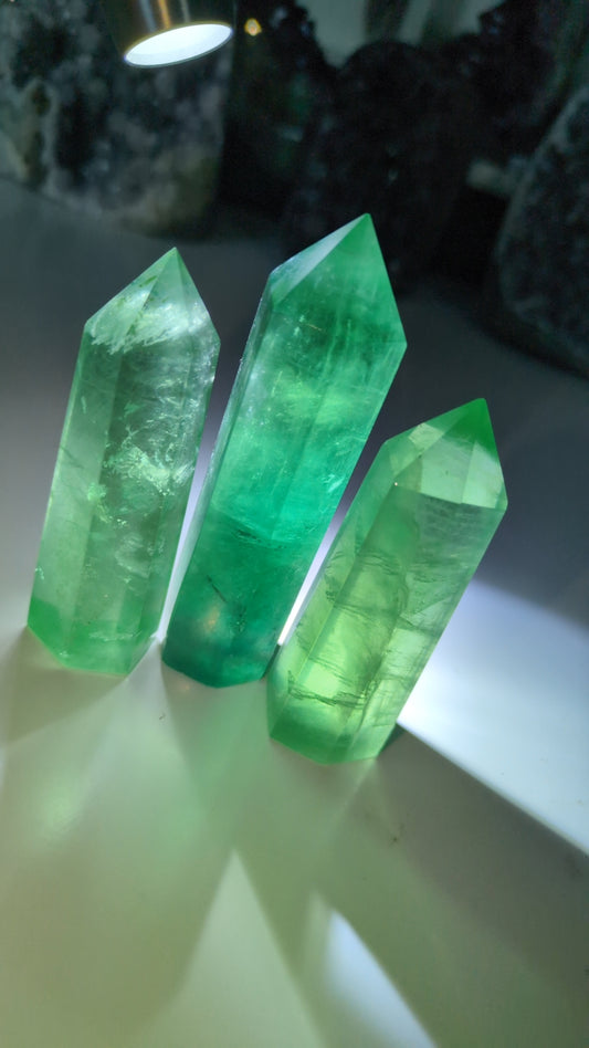 Green flourite towers ✨