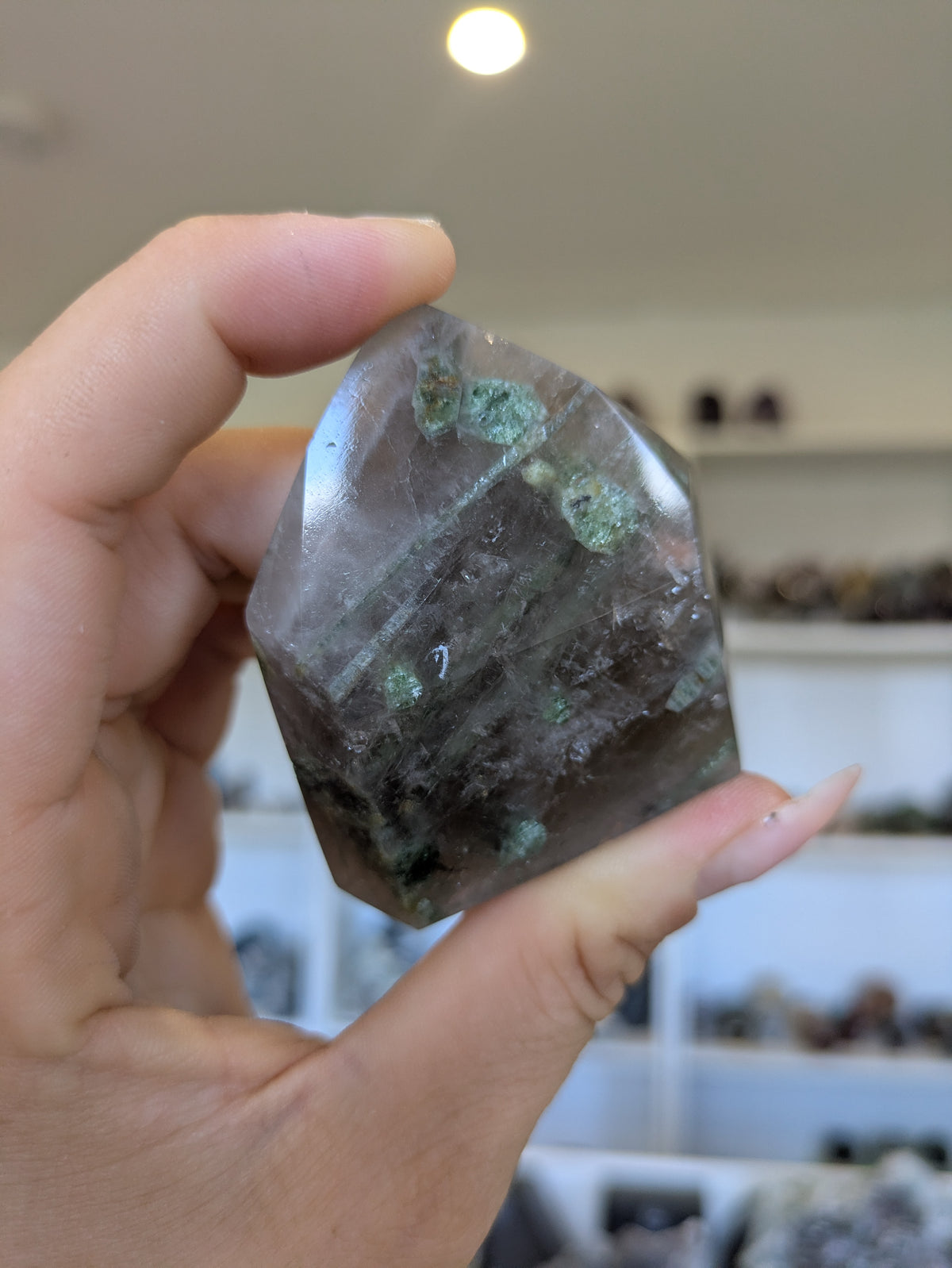 Smokey& green tourmaline tower ✨ C