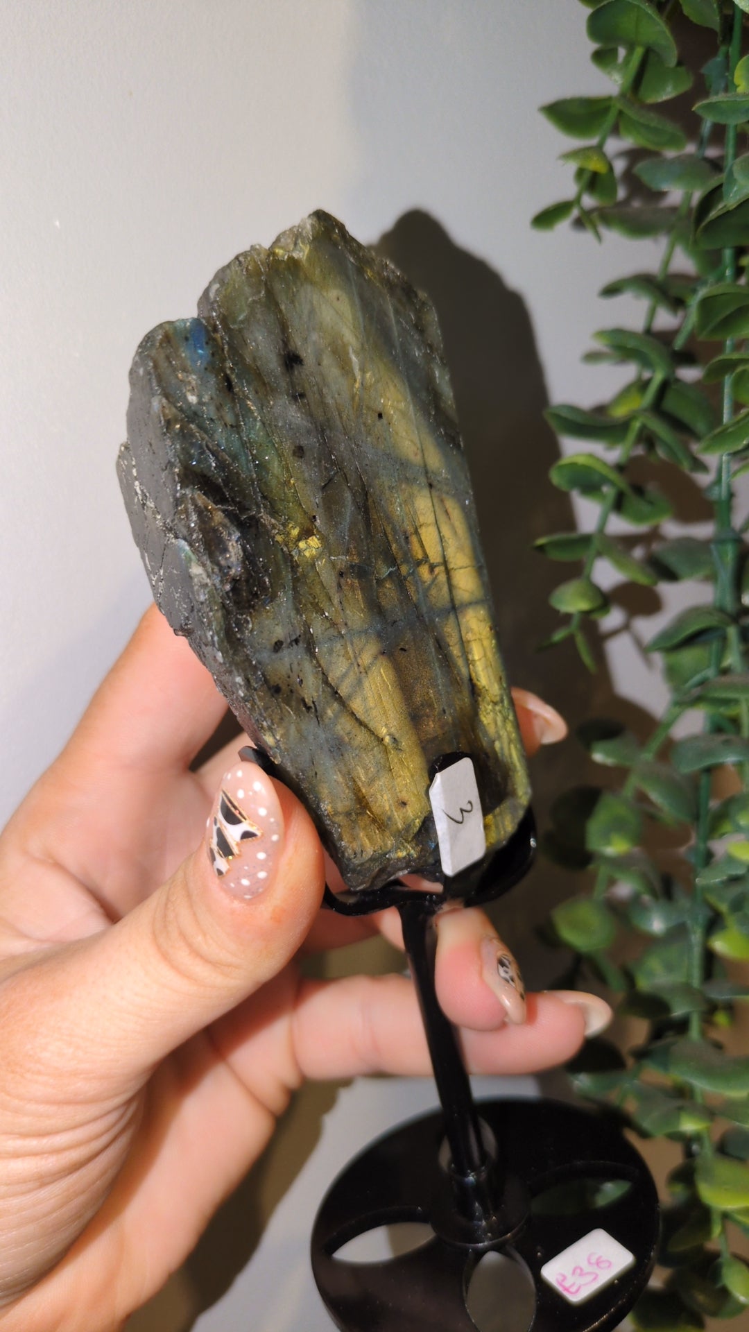 Labradorite on custom stand ✨ B