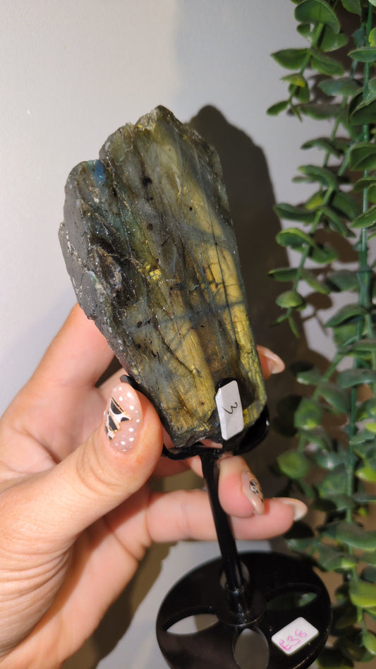 Labradorite on custom stand ✨ B