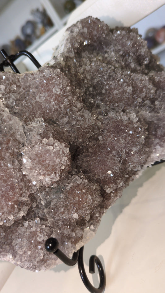 Raw Quartz slab with purple and pink jasper ✨