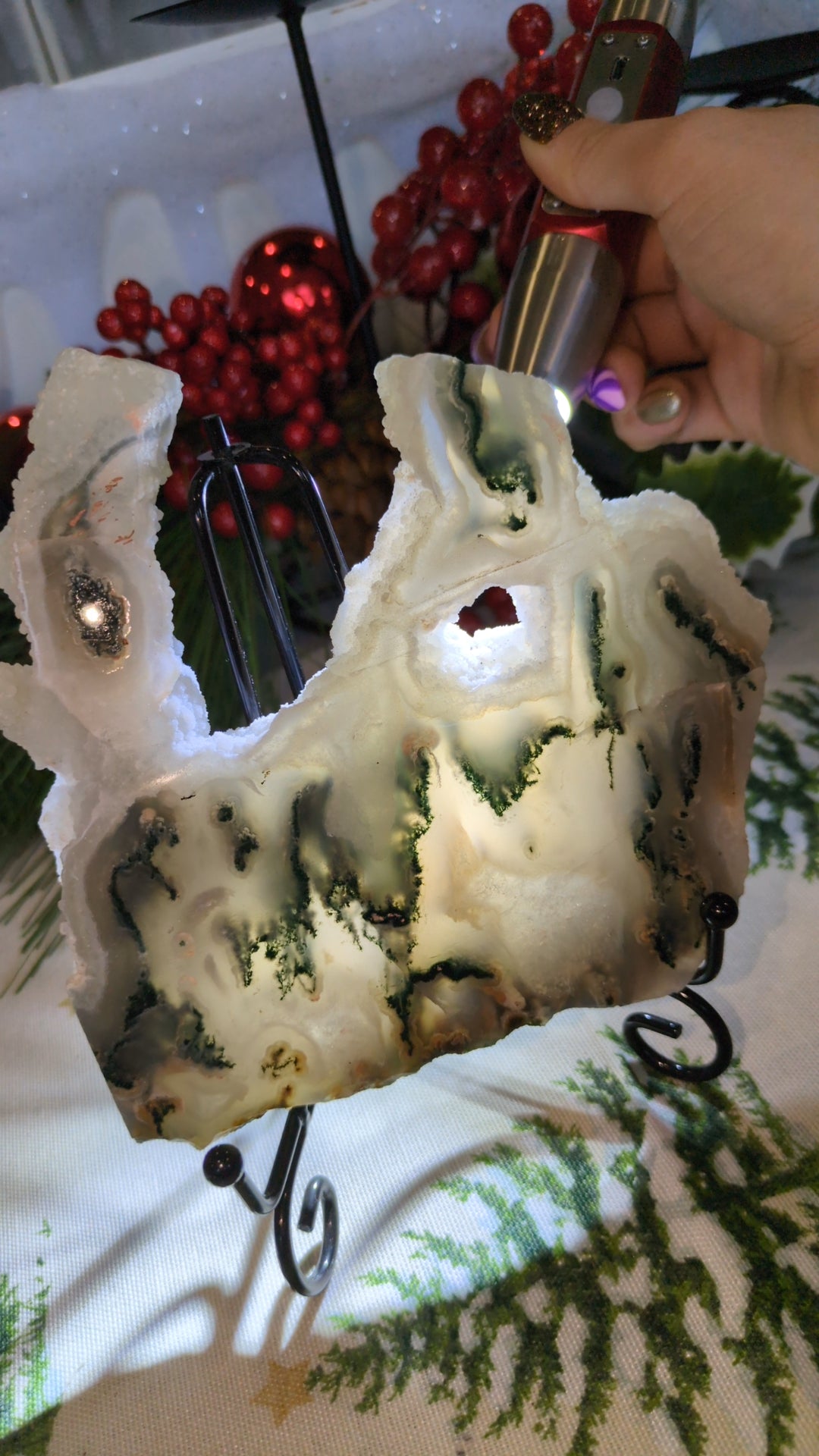 Moss agate slab B ✨