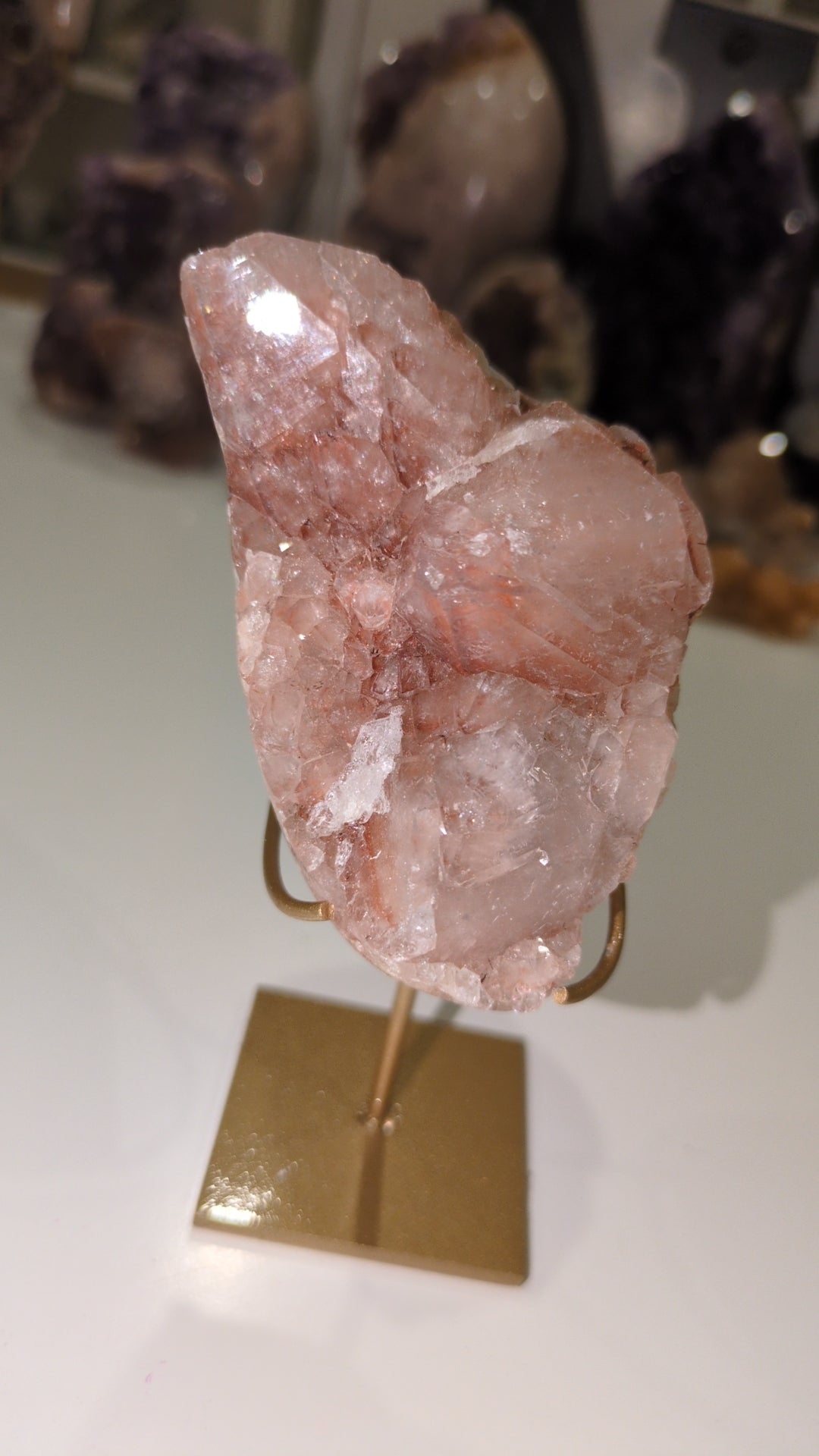 Raw Pink amethyst freeform ✨ C