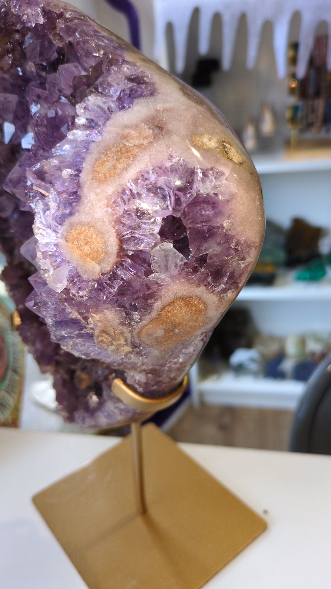 XXL Pink amethyst ok stand ✨ C