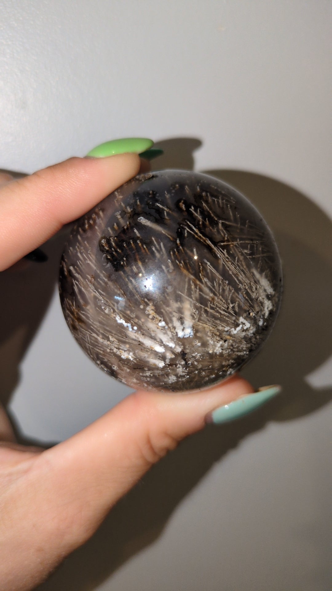 Sagenite agate sphere ✨ C