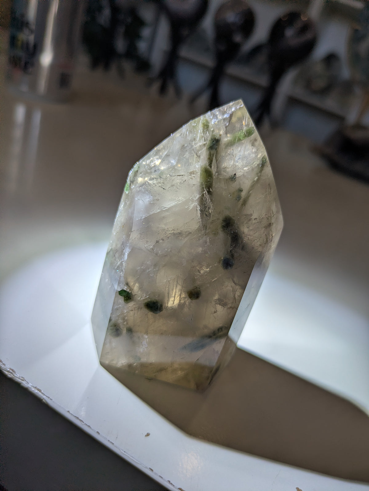 Smokey&green tourmaline tower ✨ A