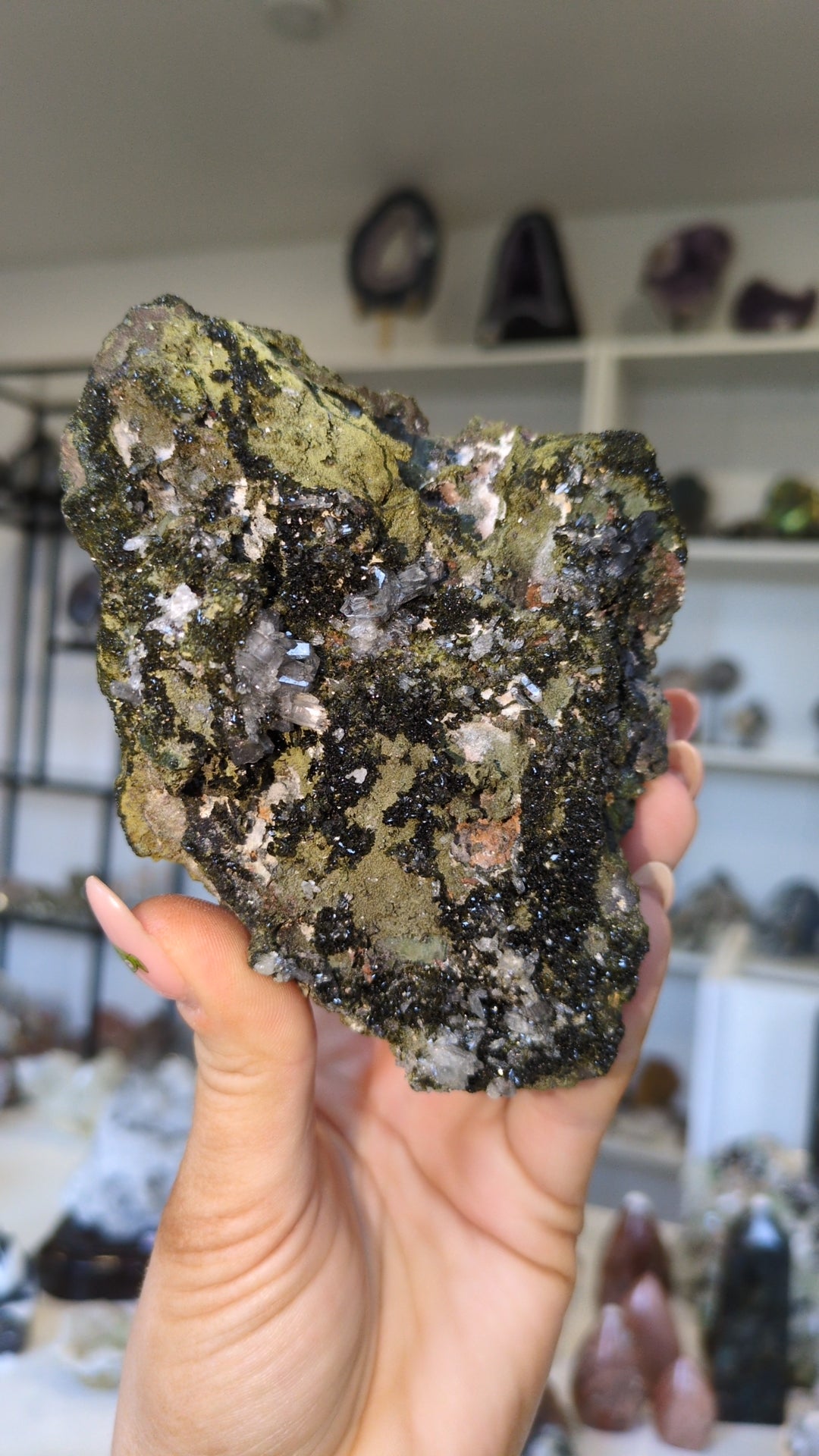 Large Epidote & Quartz ✨