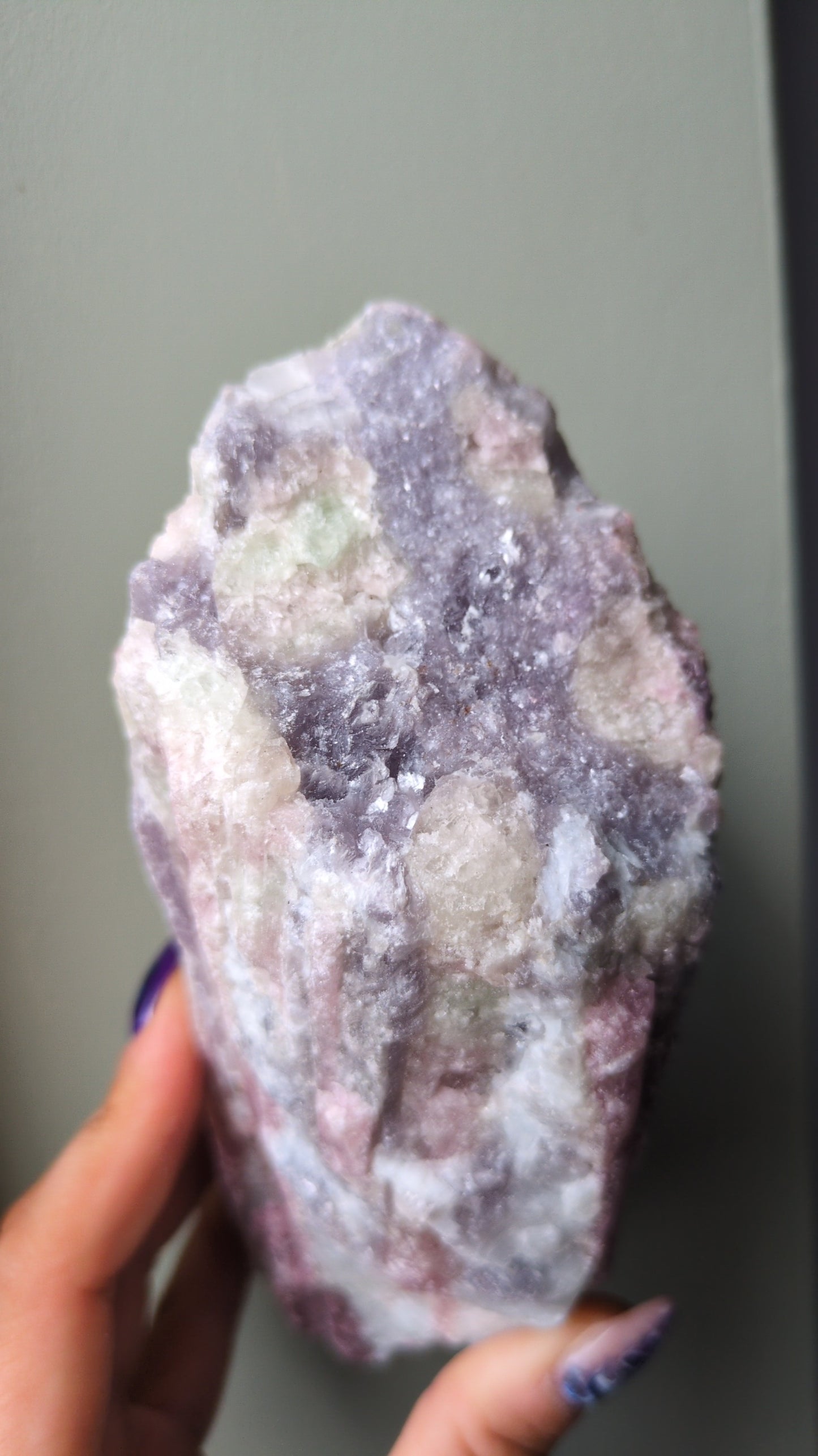XL pink tourmaline & mica raw