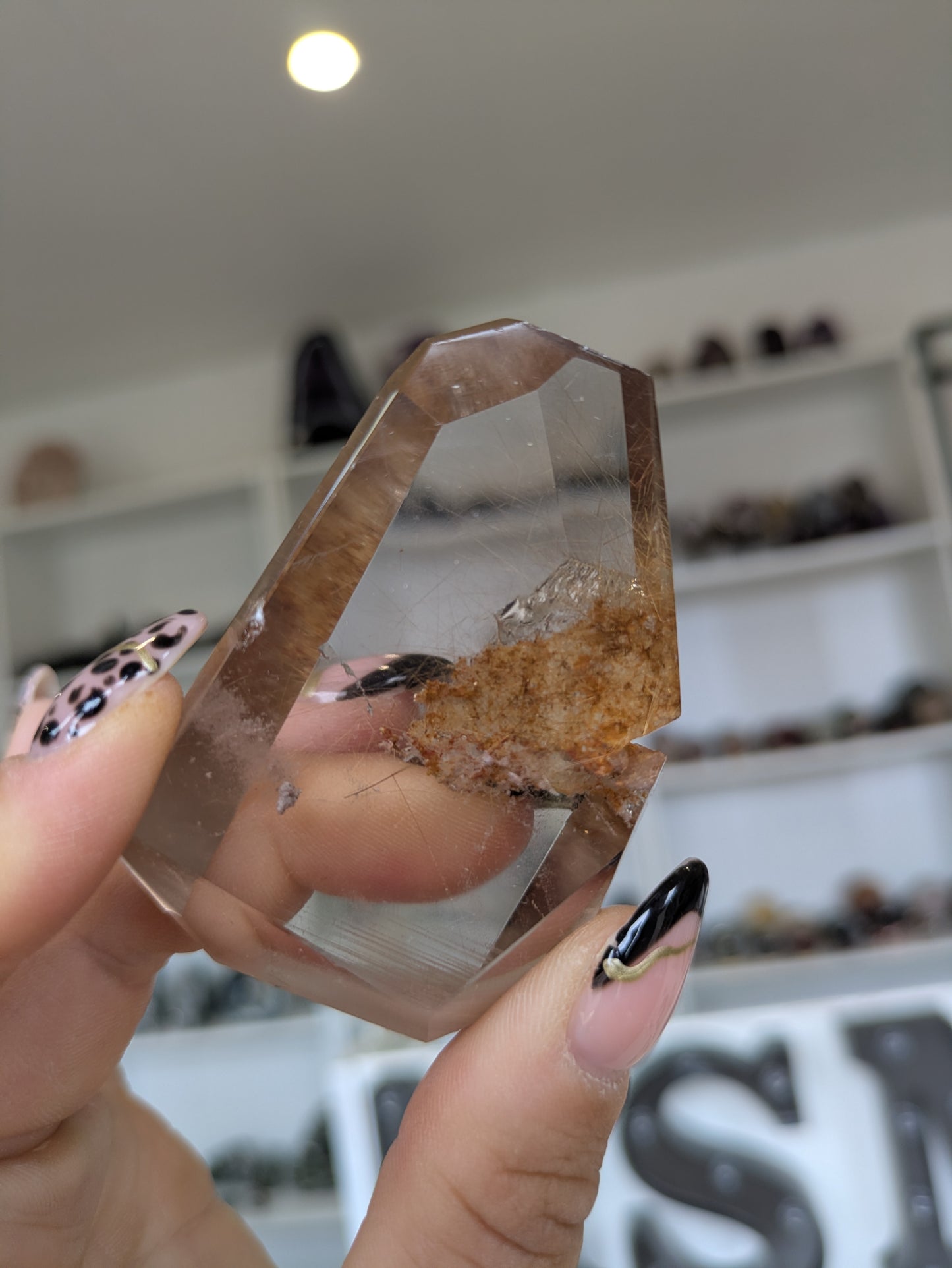 Smokey with golden rutile freeform ✨