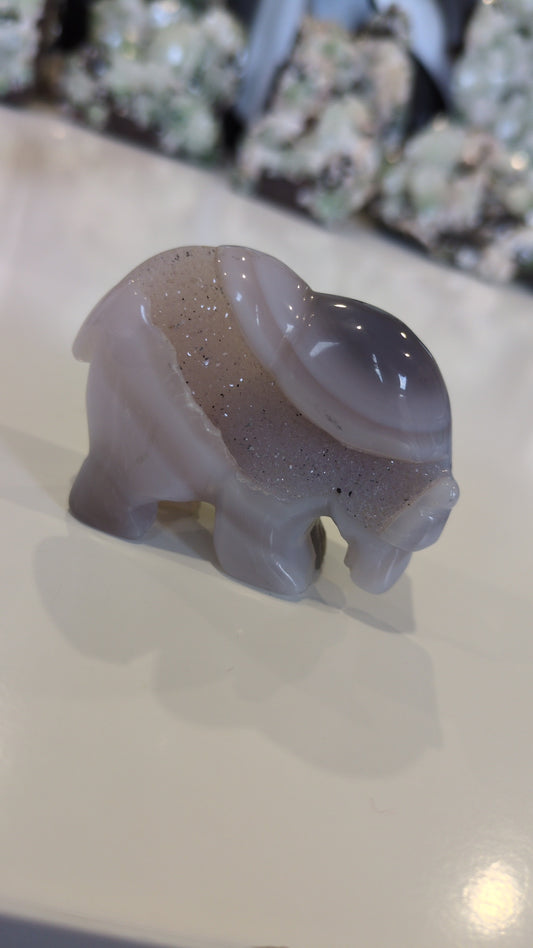 Small druzy agate Bear 🐻