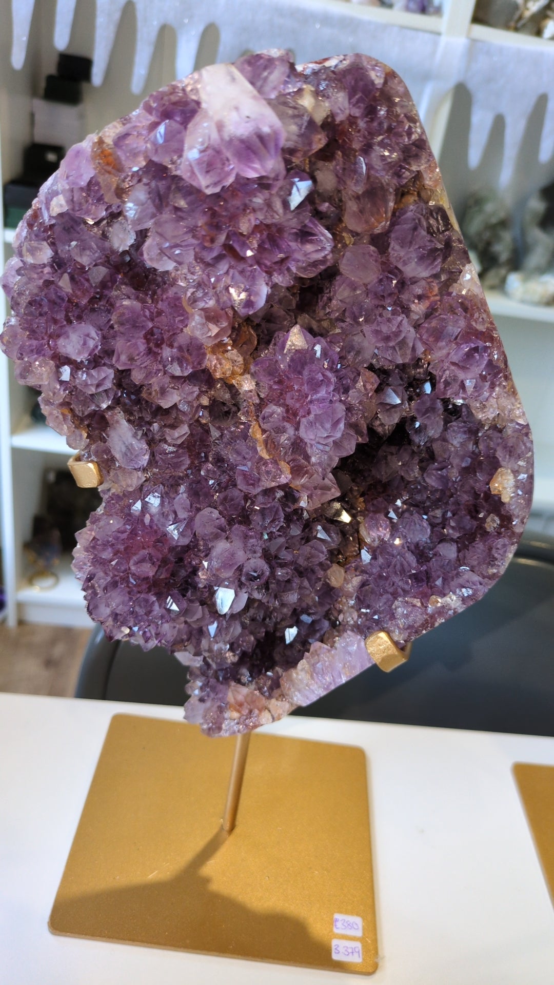 XXL Pink amethyst on stand ✨ B