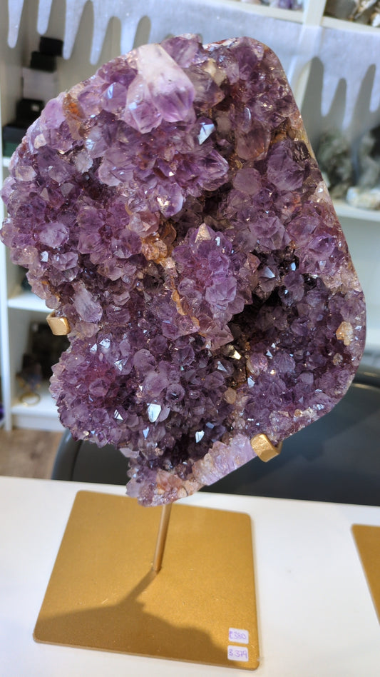XXL Pink amethyst on stand ✨ B