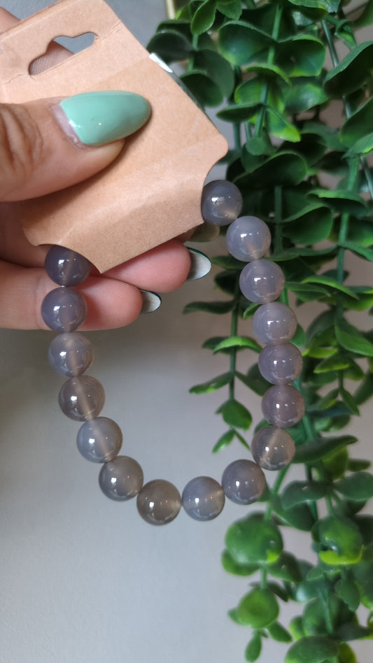 Grey agate bracelet ✨